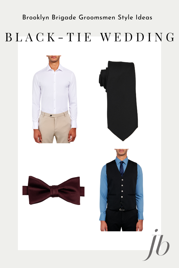 accesorios de ropa para hombre de estilo de boda de corbata negra